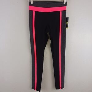 Xersion black tropical coral gray Leggins size SP